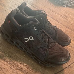 black ON CLOUD running shoes